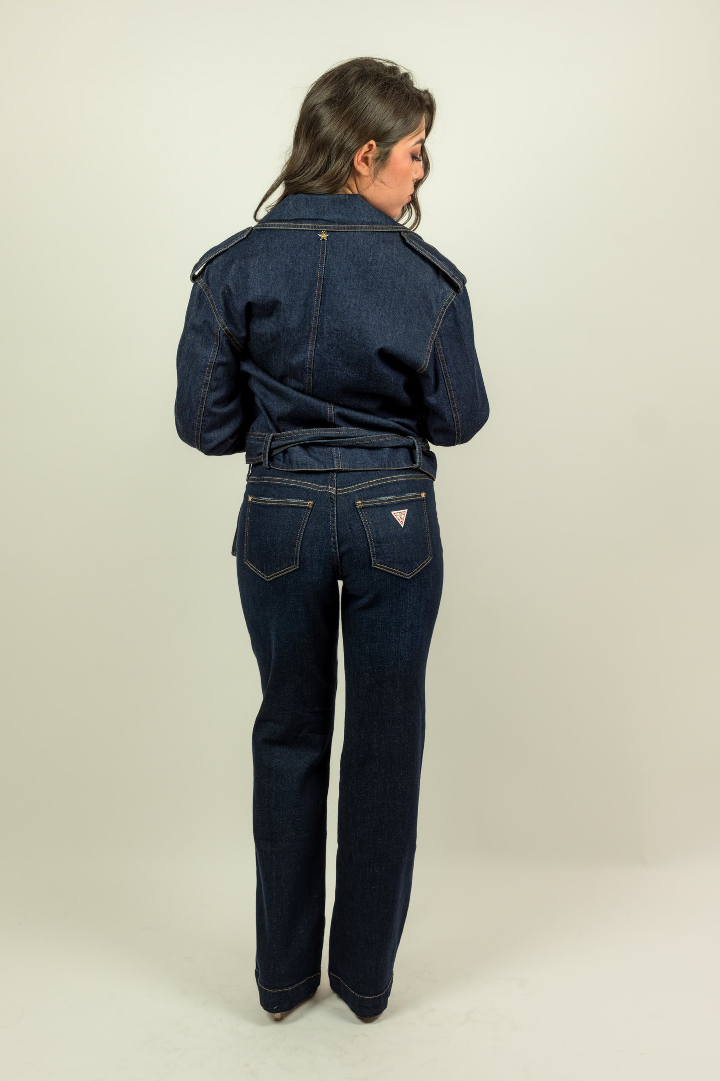 GIACCA BIKER IN DENIM SOUVENIR