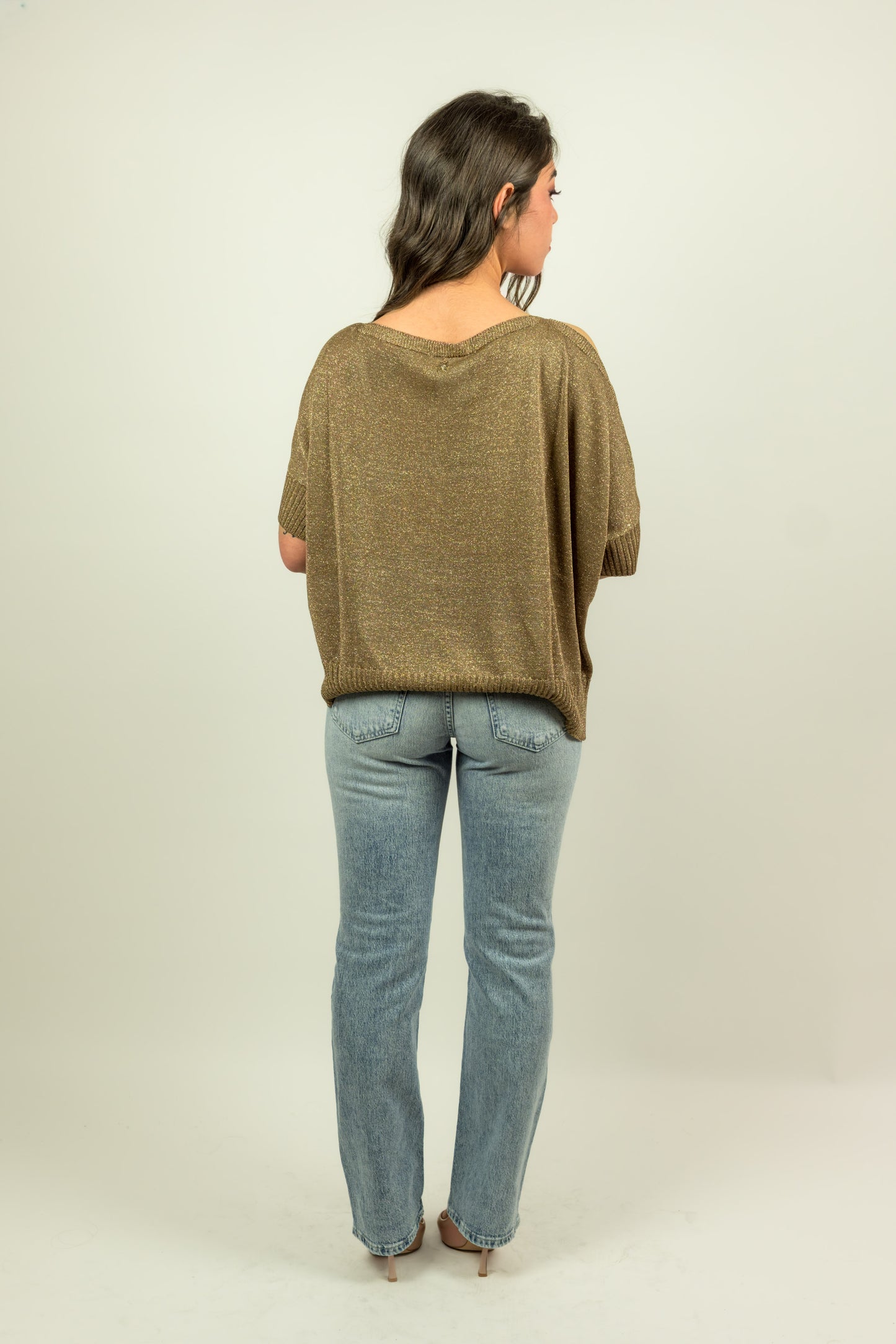 MAGLIA IN LUREX CON SPALLA SCOPERTA SOUVENIR