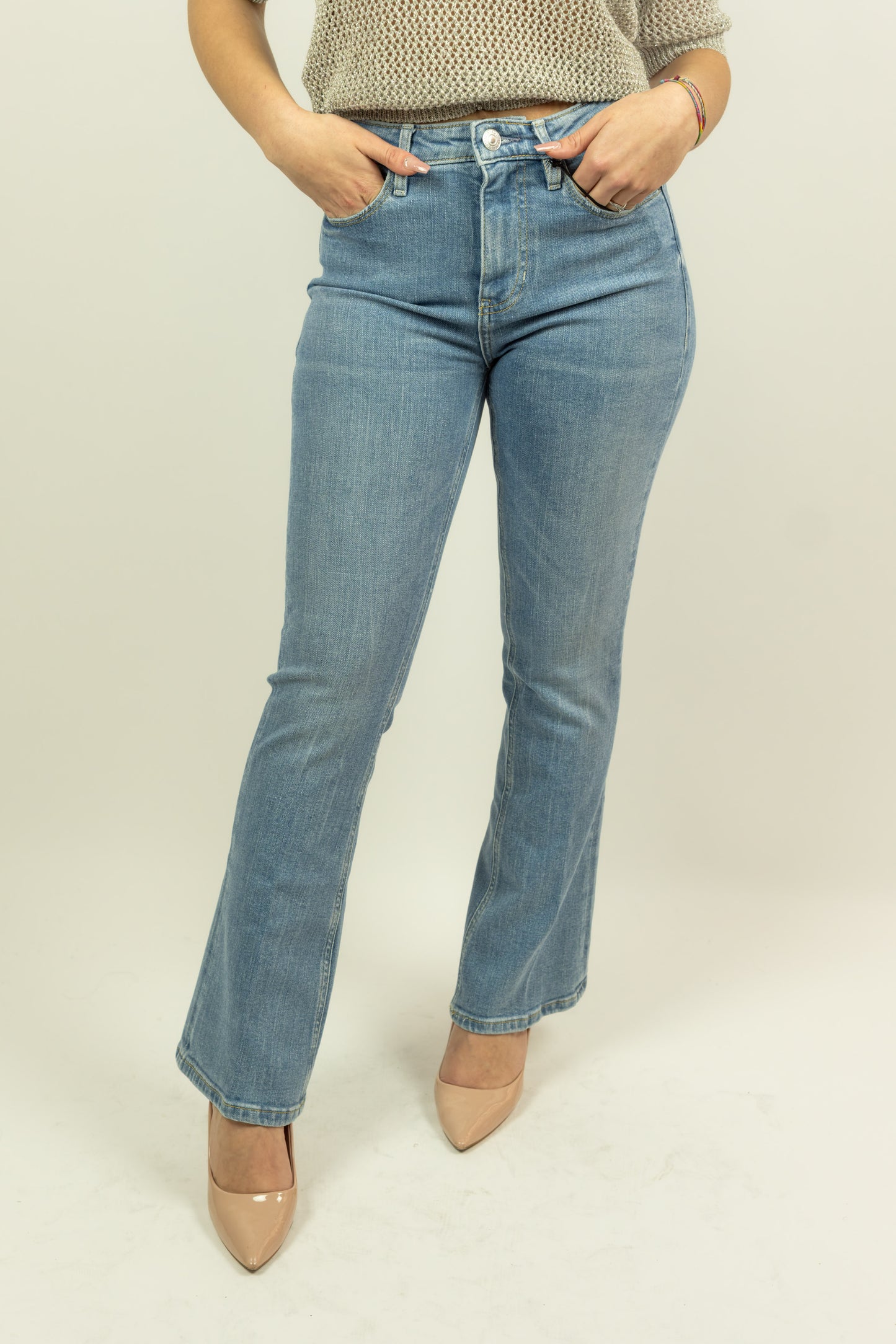 JEANS GUESS SEXY FLARE AZZURRO