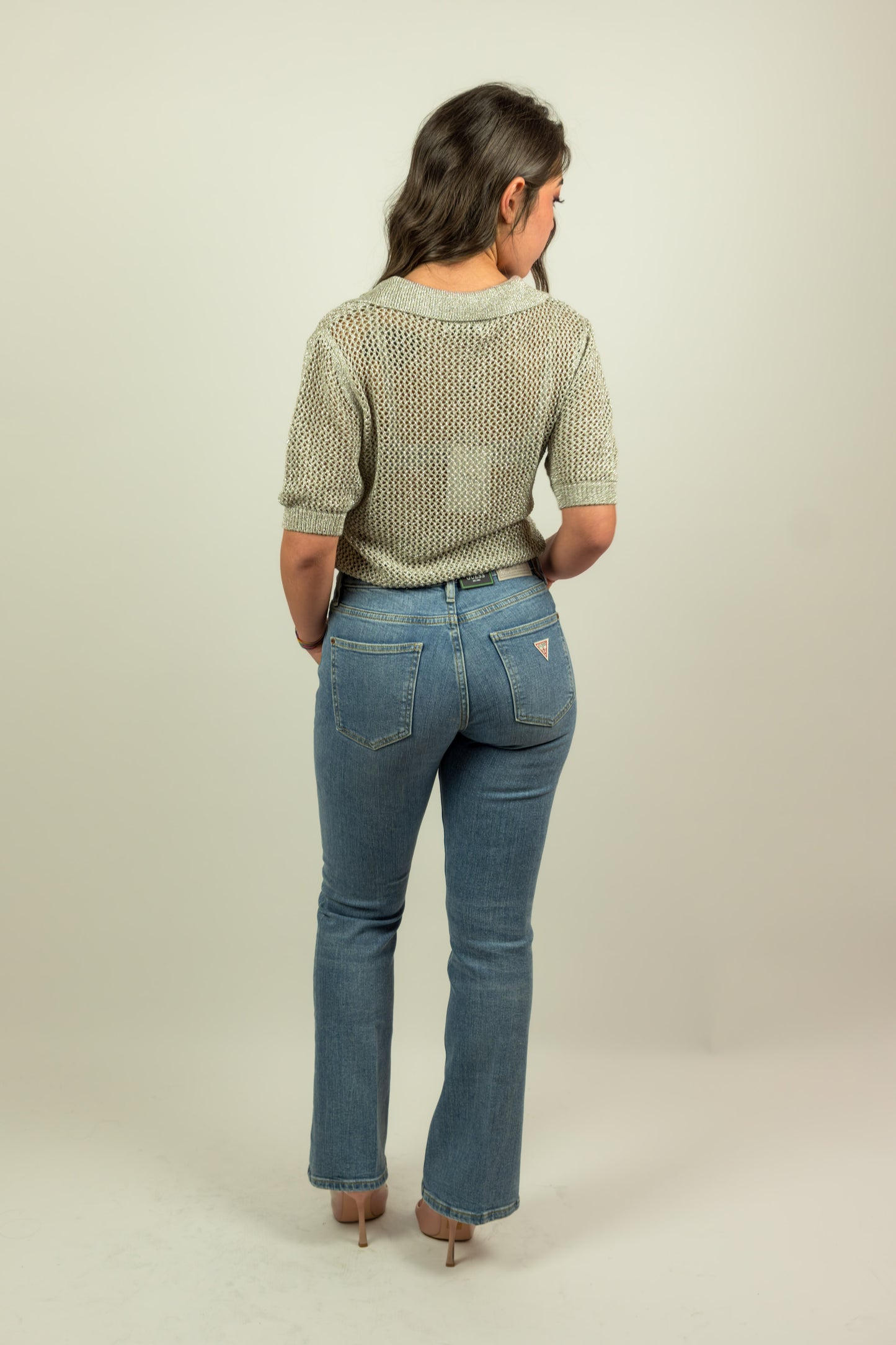 JEANS GUESS SEXY FLARE AZZURRO