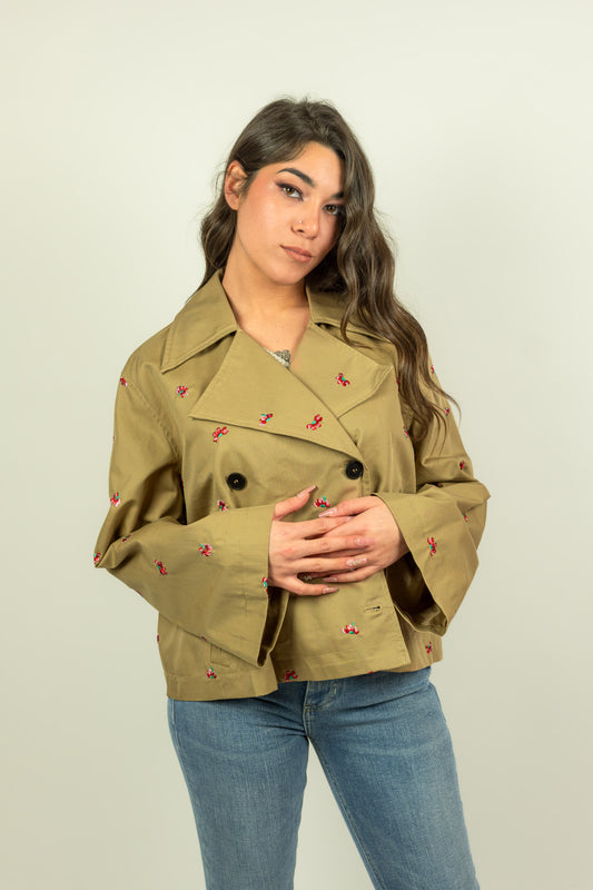 TRENCH CORTO FIORI SOUVENIR