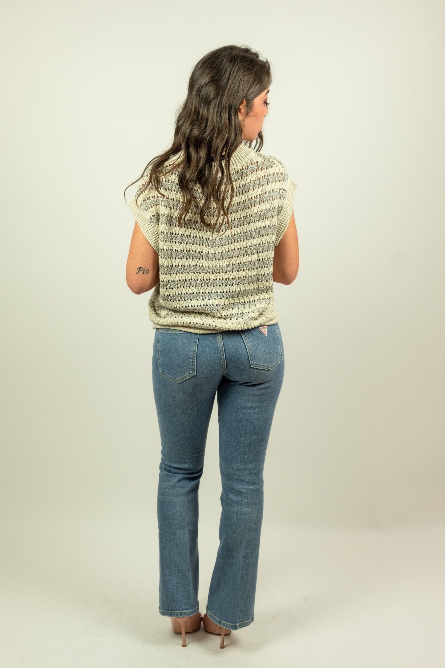 MAGLIA IN FILO TRASFORATA OVERD