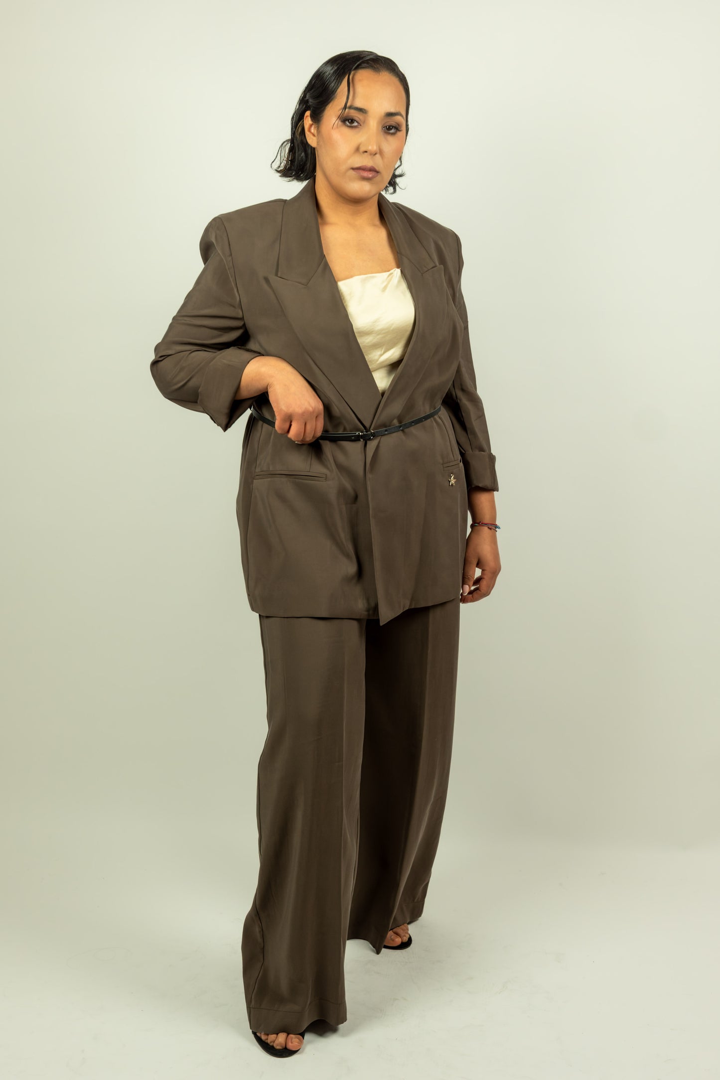 PANTALONE TAILLEUR MARRONE SOUVENIR