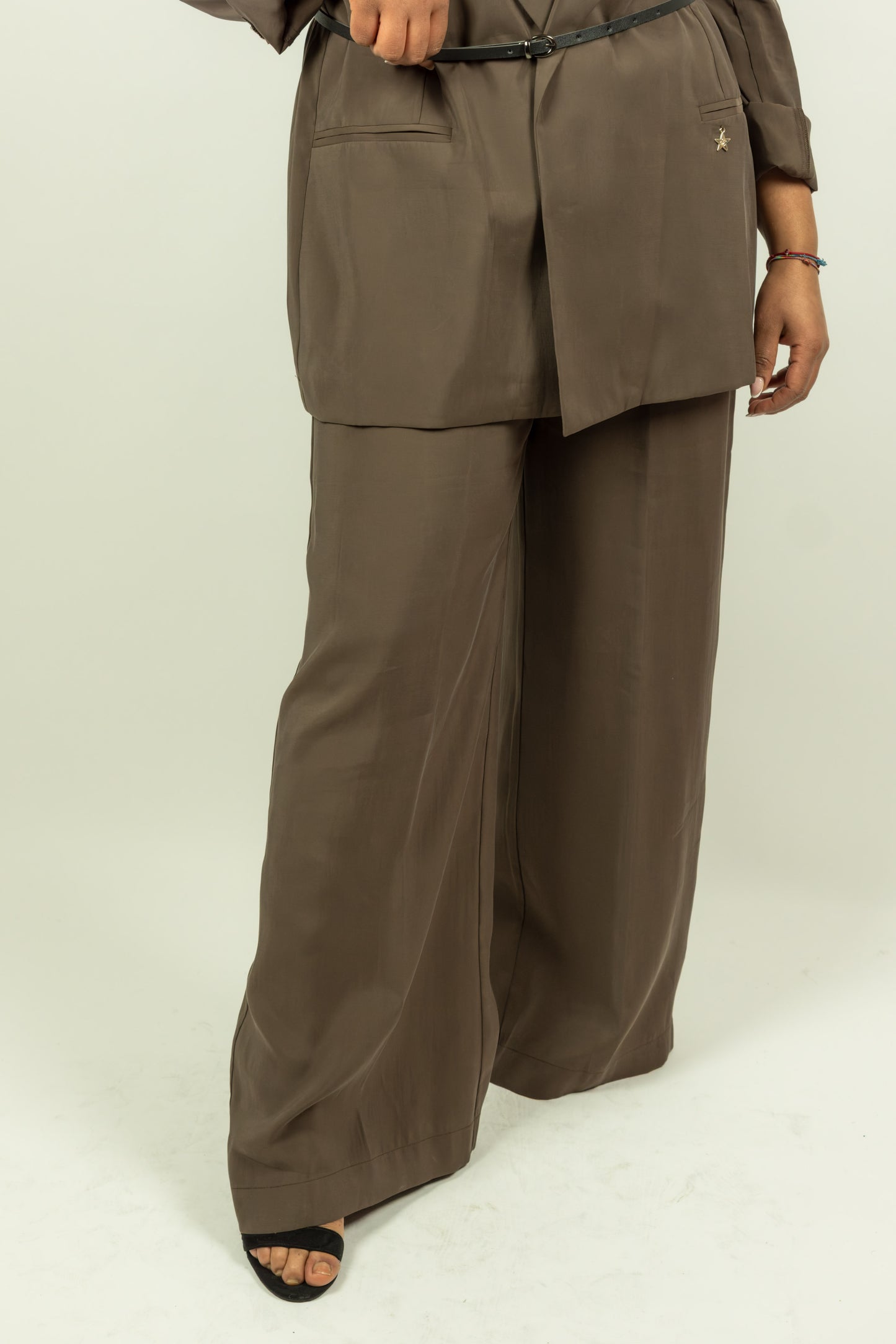 PANTALONE TAILLEUR MARRONE SOUVENIR