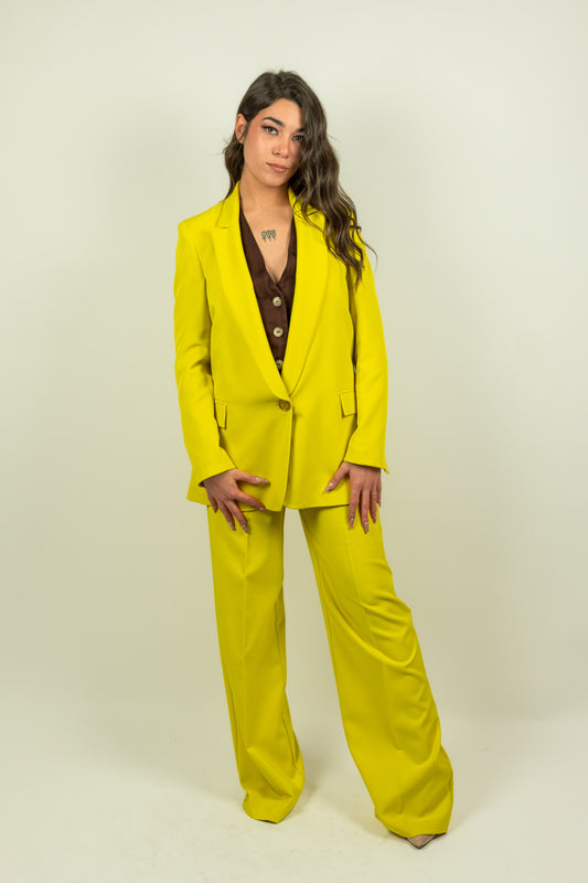 GIACCA TAILLEUR GIALLO OVERD