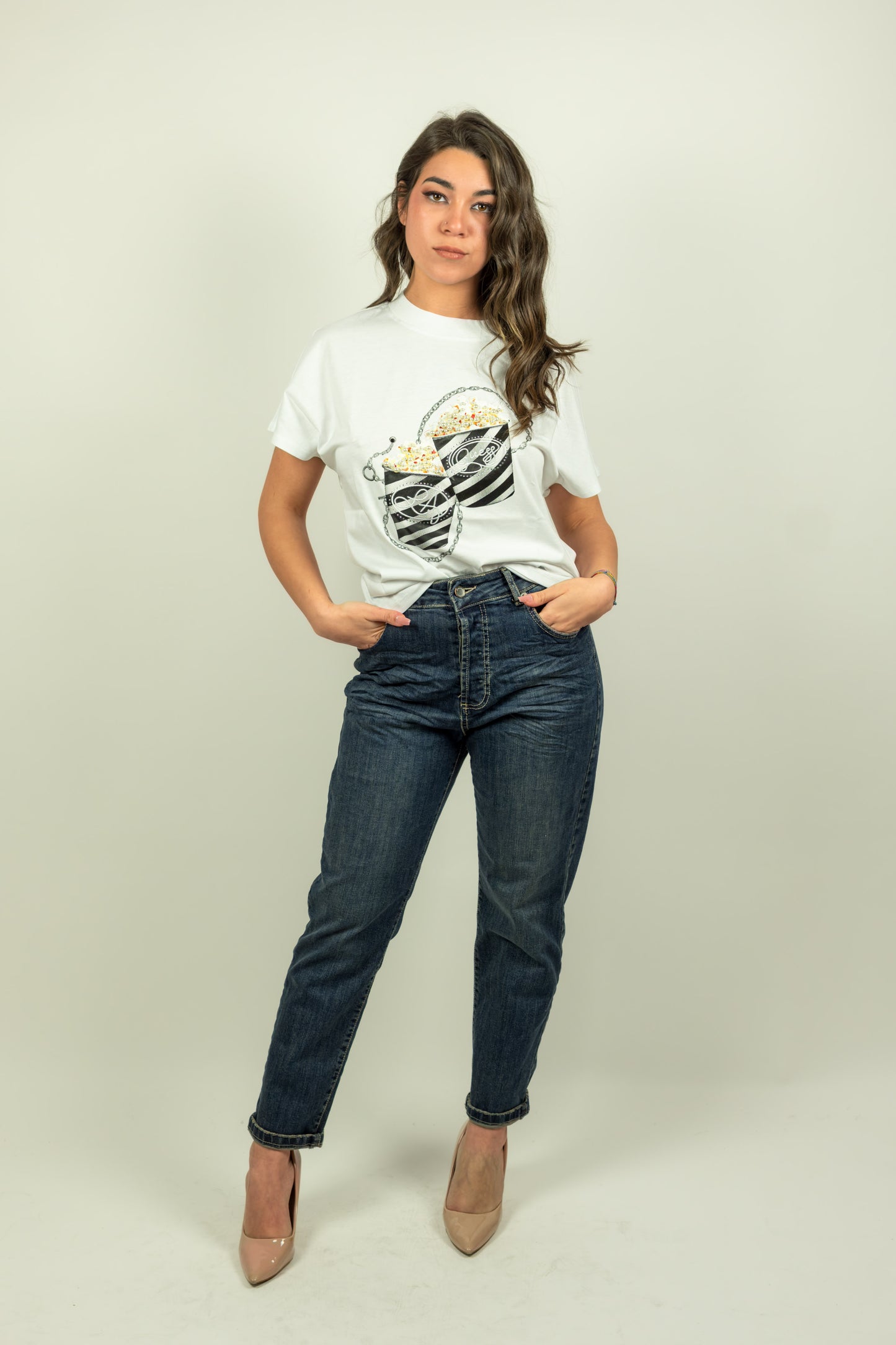 T-SHIRT POP CORN  GUESS