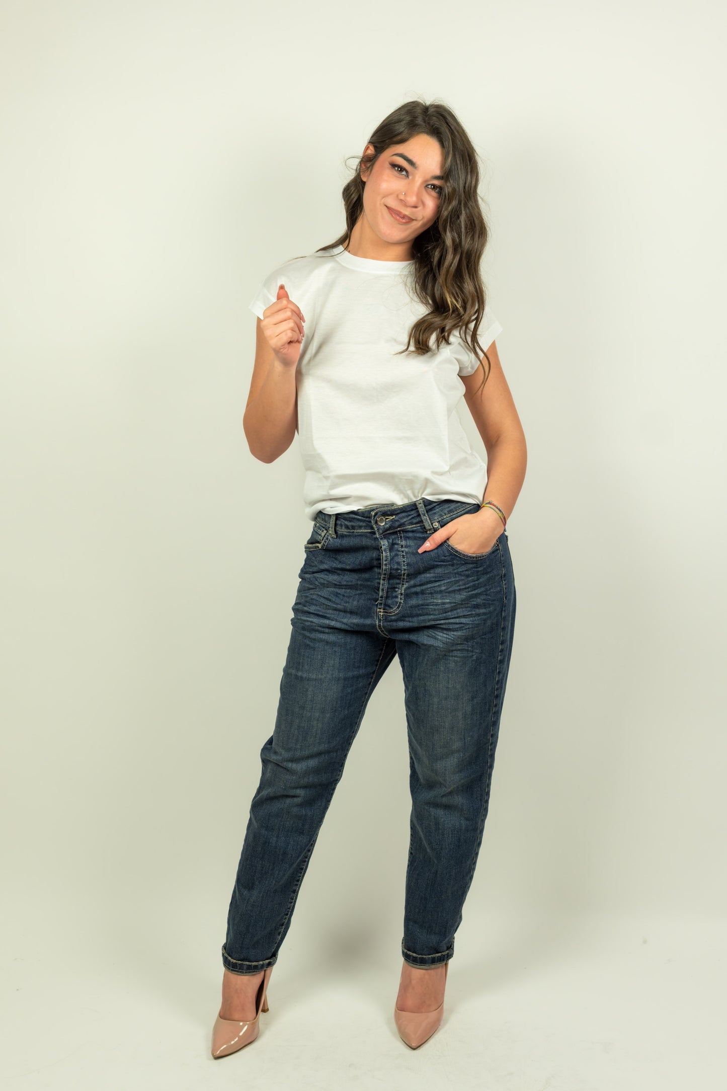 T-SHIRT BIANCA  OVERD