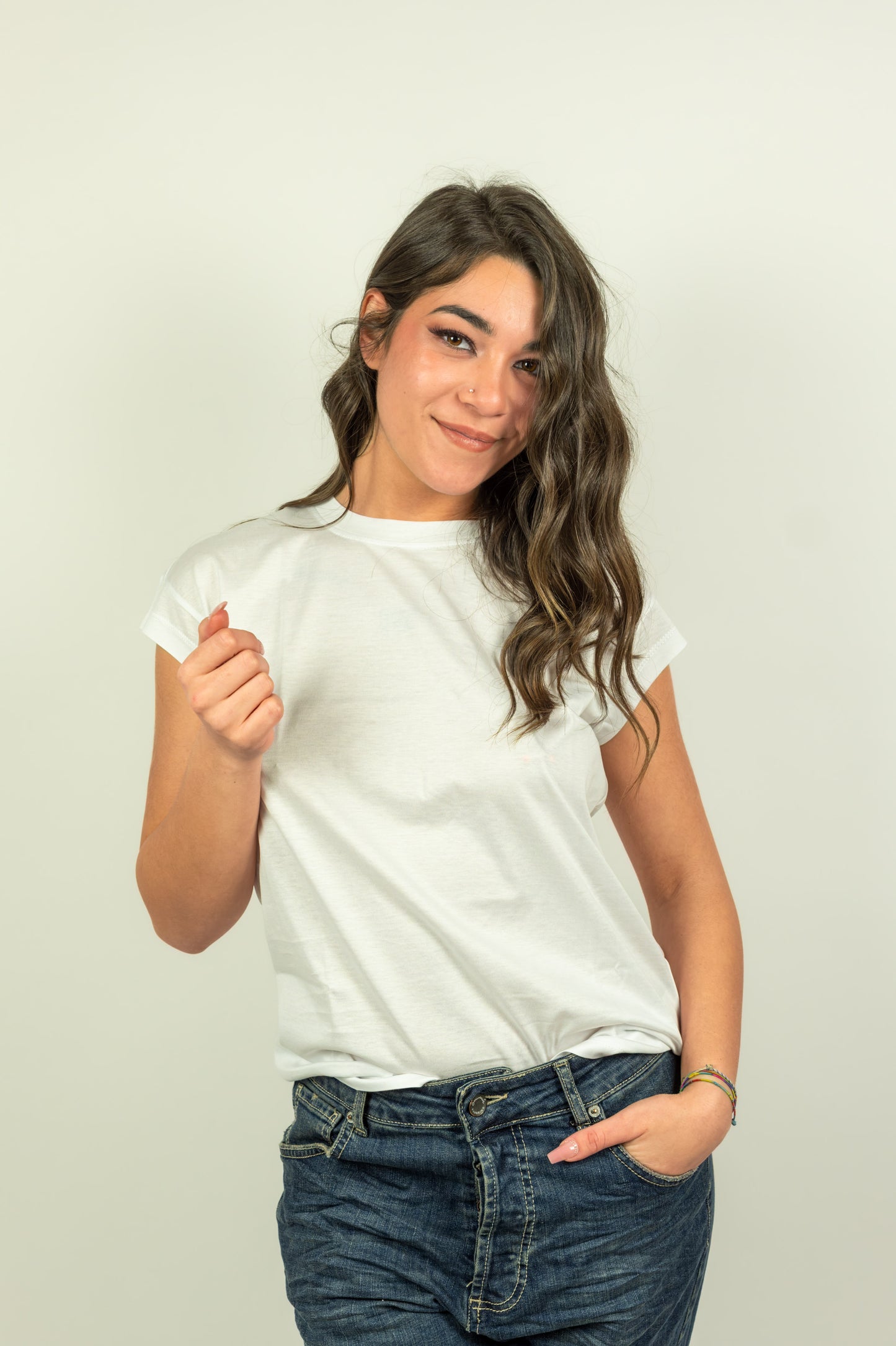 T-SHIRT BIANCA  OVERD