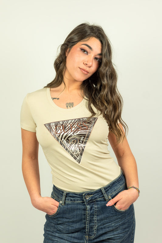 T-SHIRT BIANCA LOGO GUESS