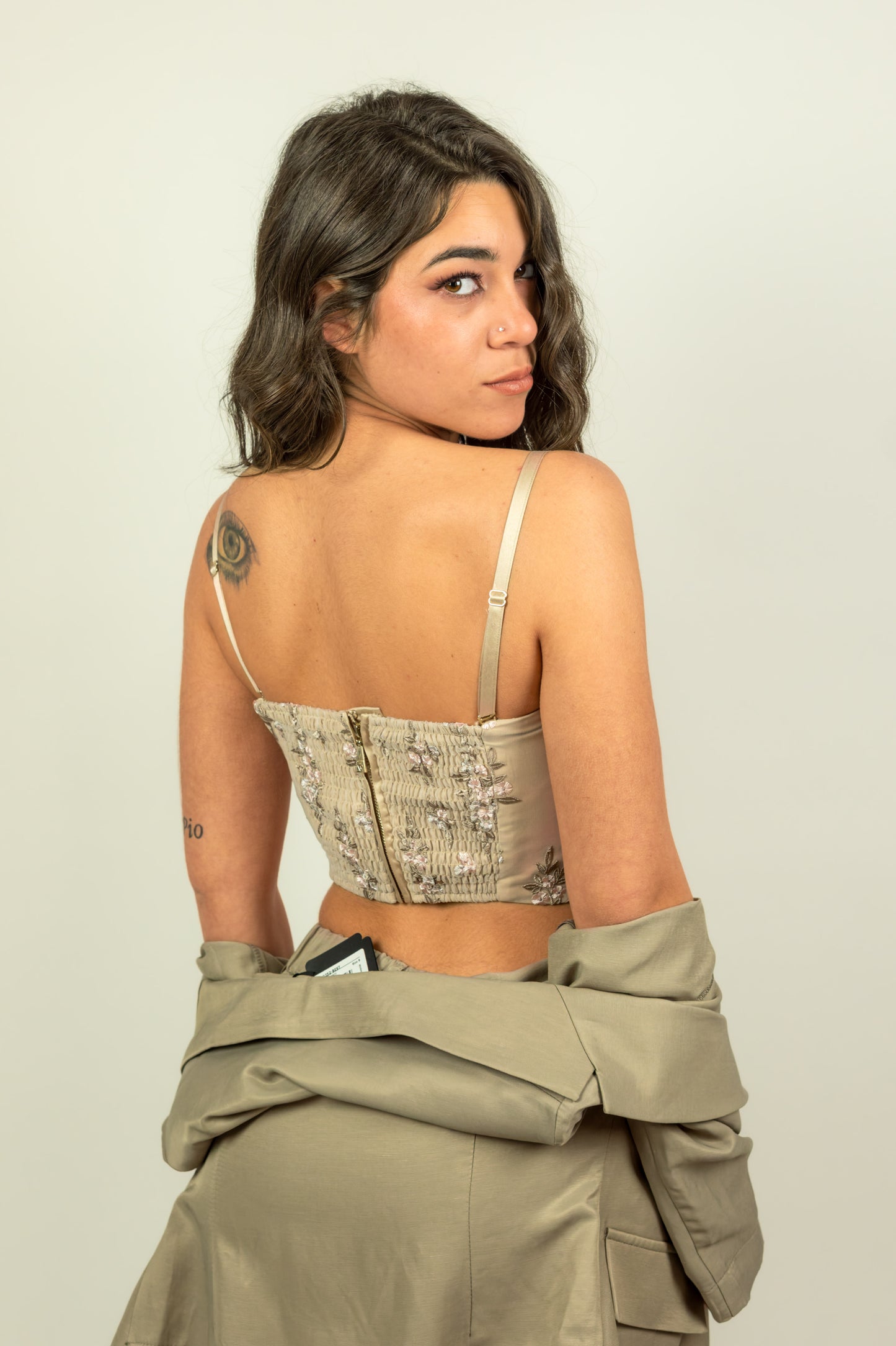 TOP FIORI BEIGE GUESS