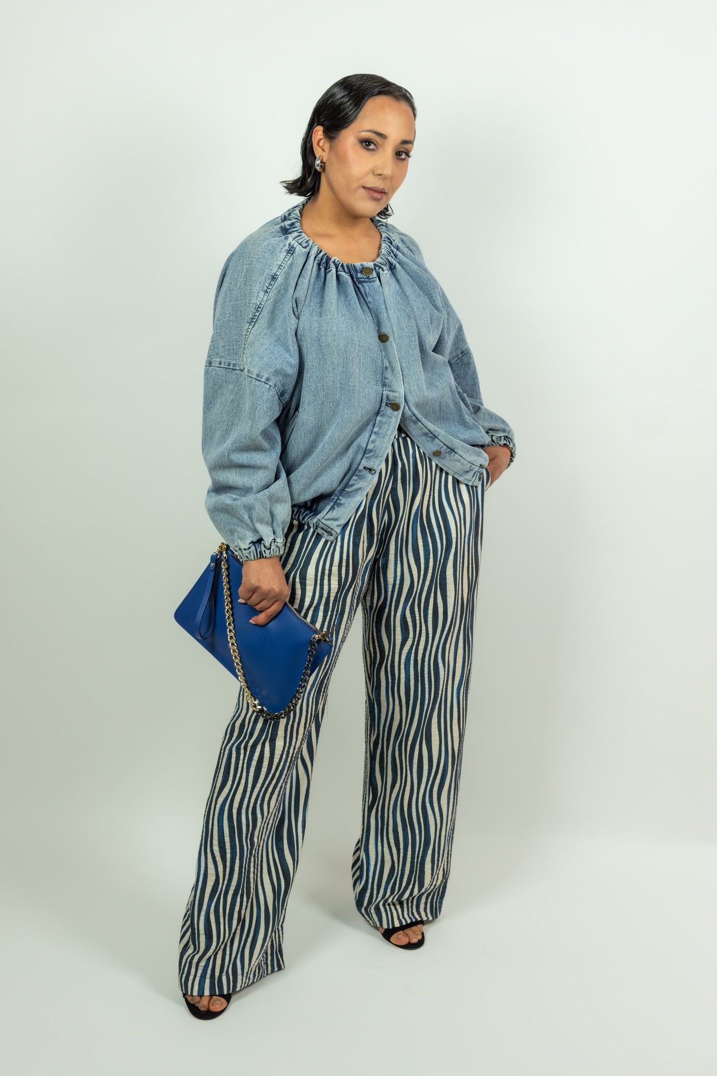 PANTALONE FANTASIA AZZURRA E BLU MEME  ROAD