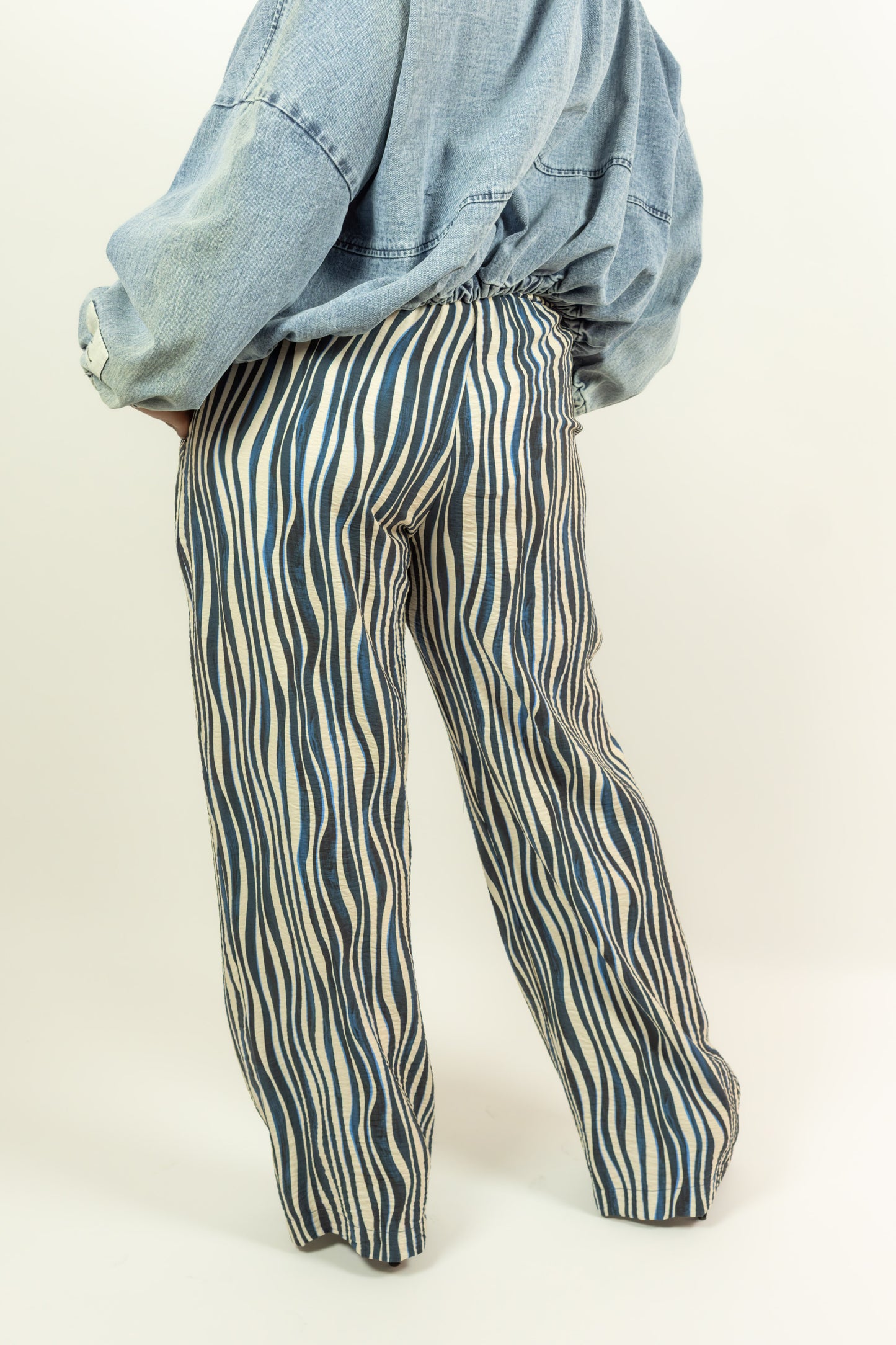 PANTALONE FANTASIA AZZURRA E BLU MEME  ROAD