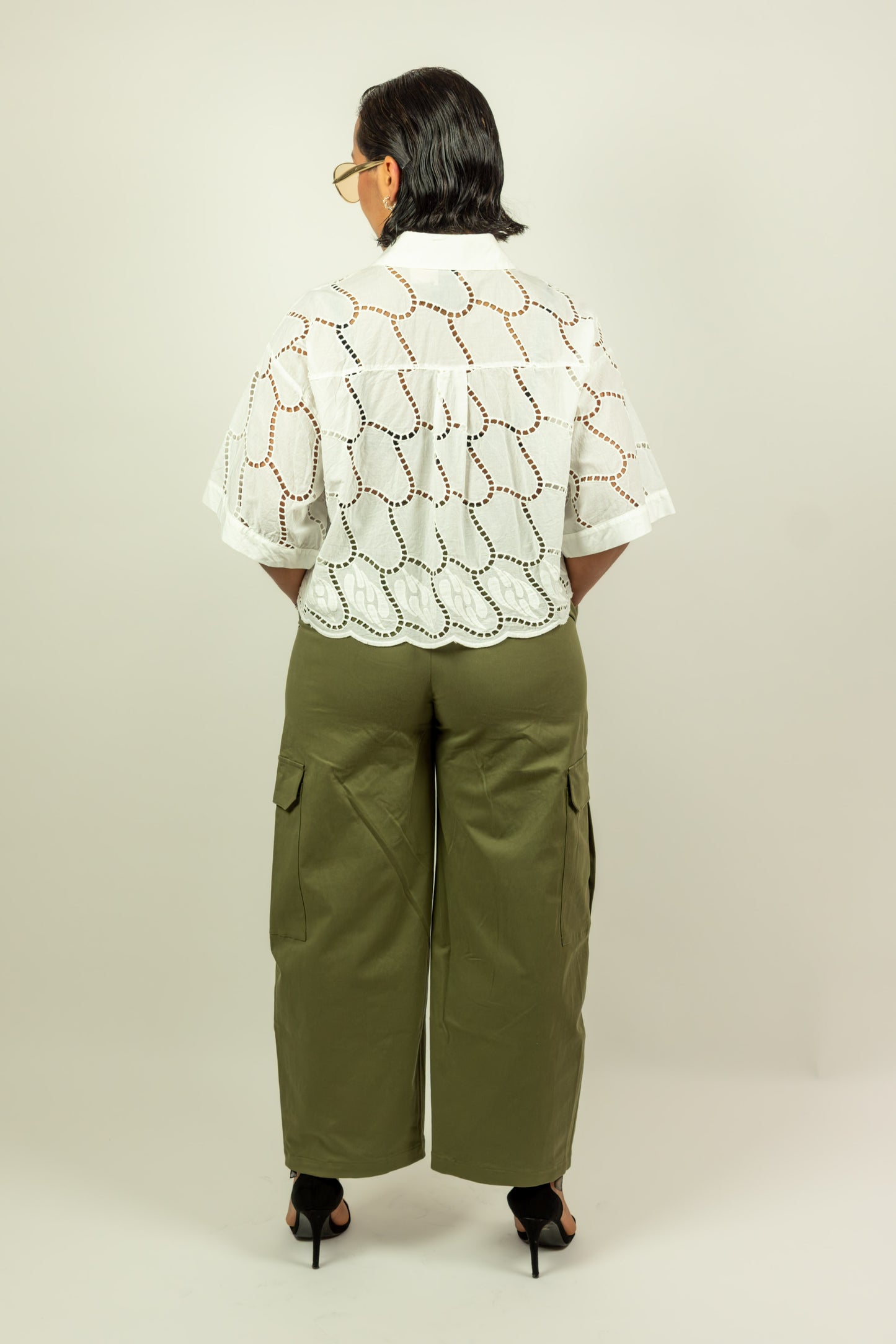PANTALONE VERDE MEME ROAD TASCHE LATERALI