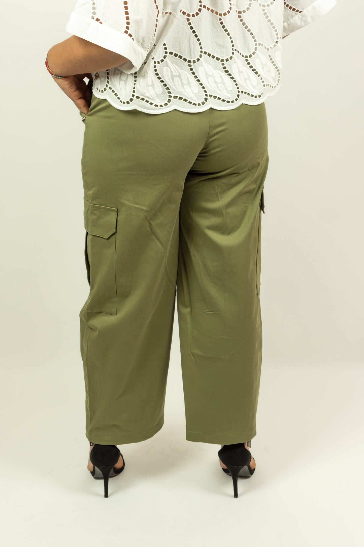 PANTALONE VERDE MEME ROAD TASCHE LATERALI