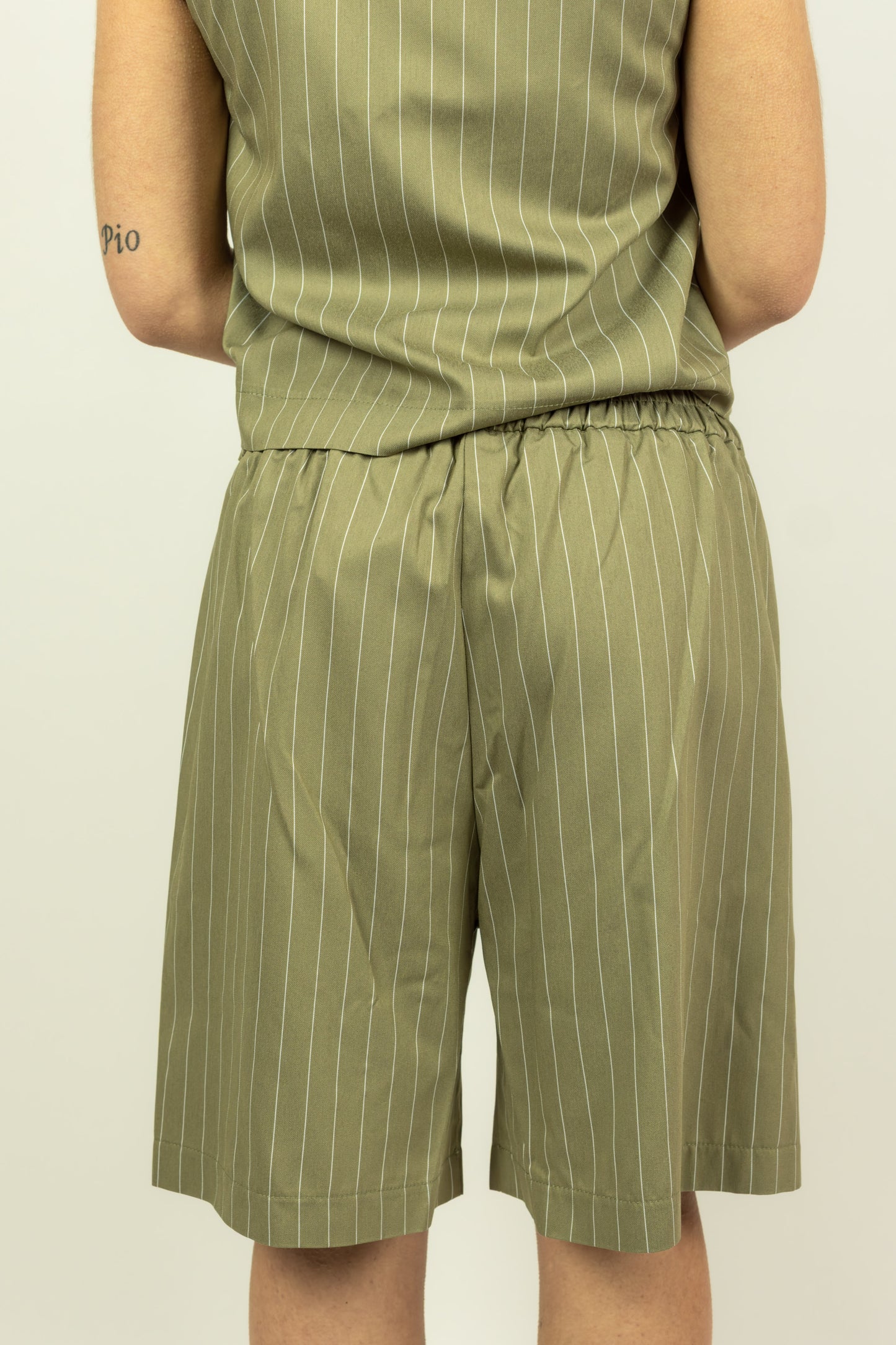 PANTALONCINI VERDE GESSATO MEME ROAD