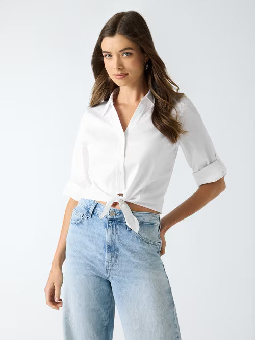 CAMICIA GUESS BIANCA FIOCCO