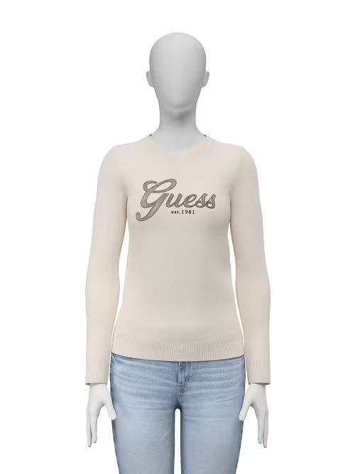 MAGLIA GUESS LS VN LENA LOGO SWTR