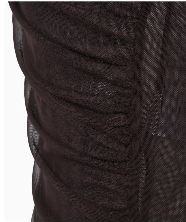 MAGLIA KAOS TRASPARENTE NERA