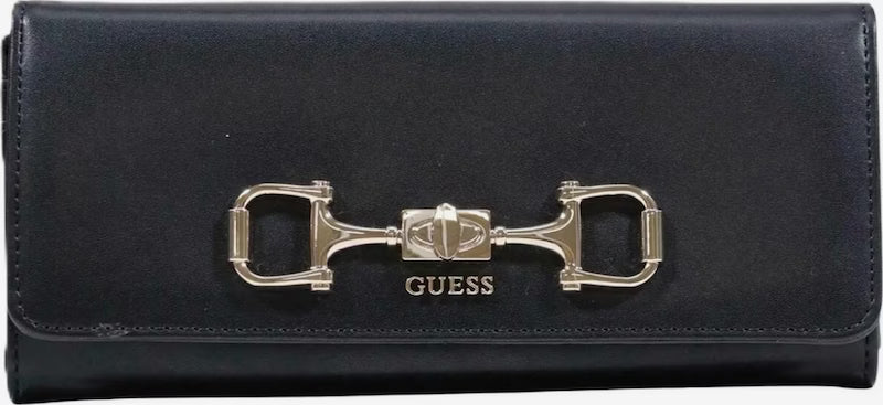 PORTAFOGLIO DONNA CON PATTA GUESS NERO