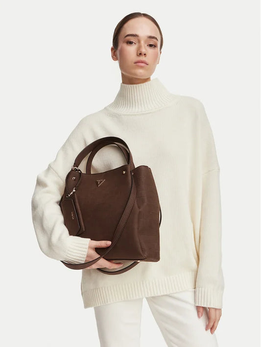 BORSA GUESS LORELLA MARRONE