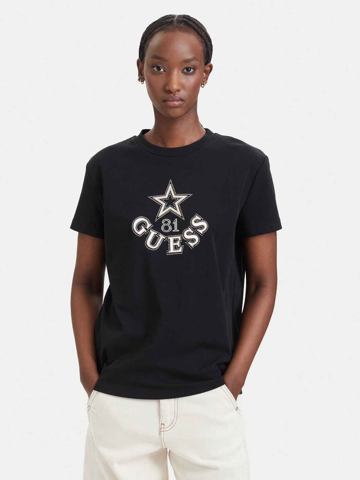 ELETTRA T-SHIRT GUESS NERA
