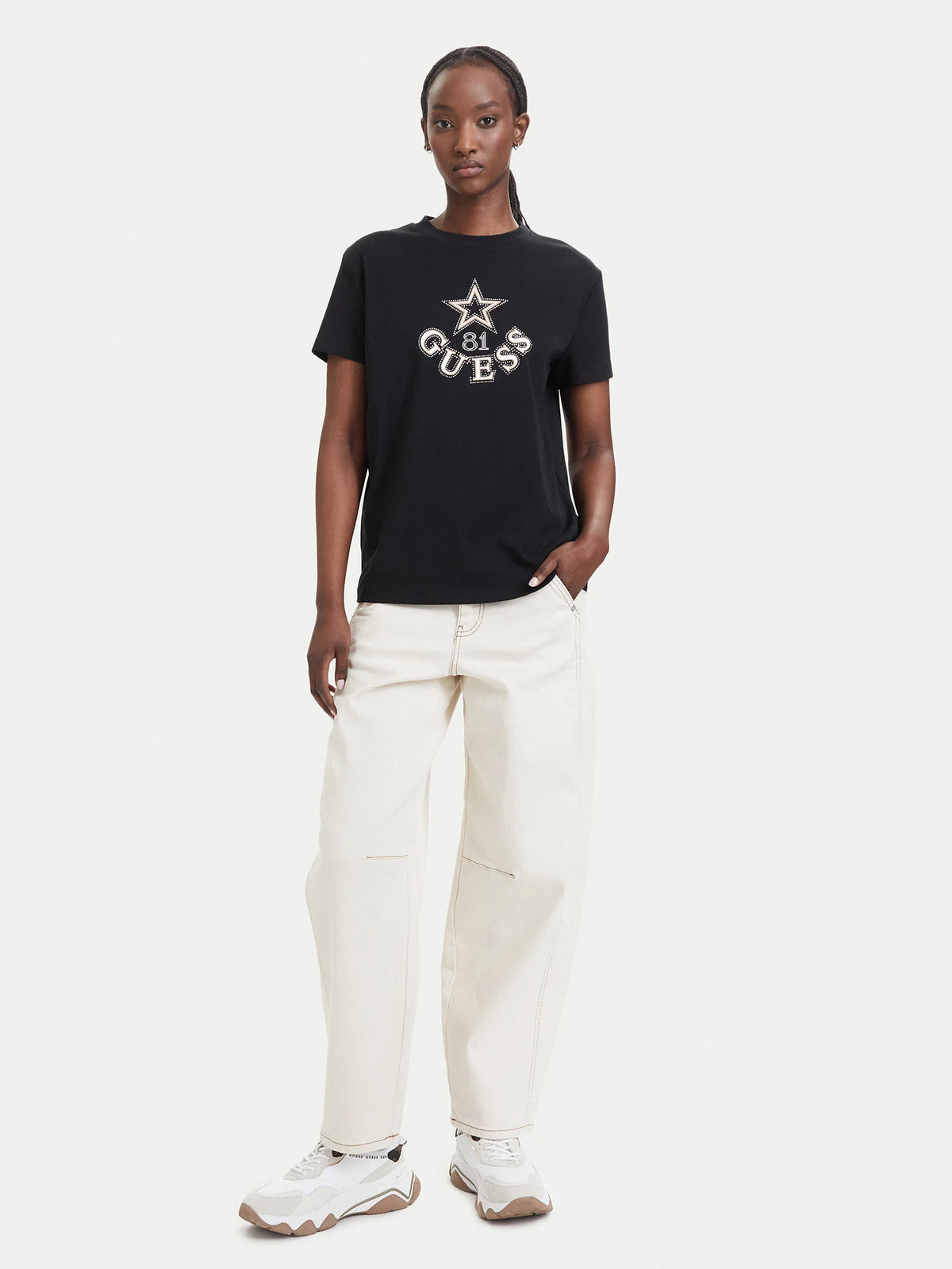 ELETTRA T-SHIRT GUESS NERA