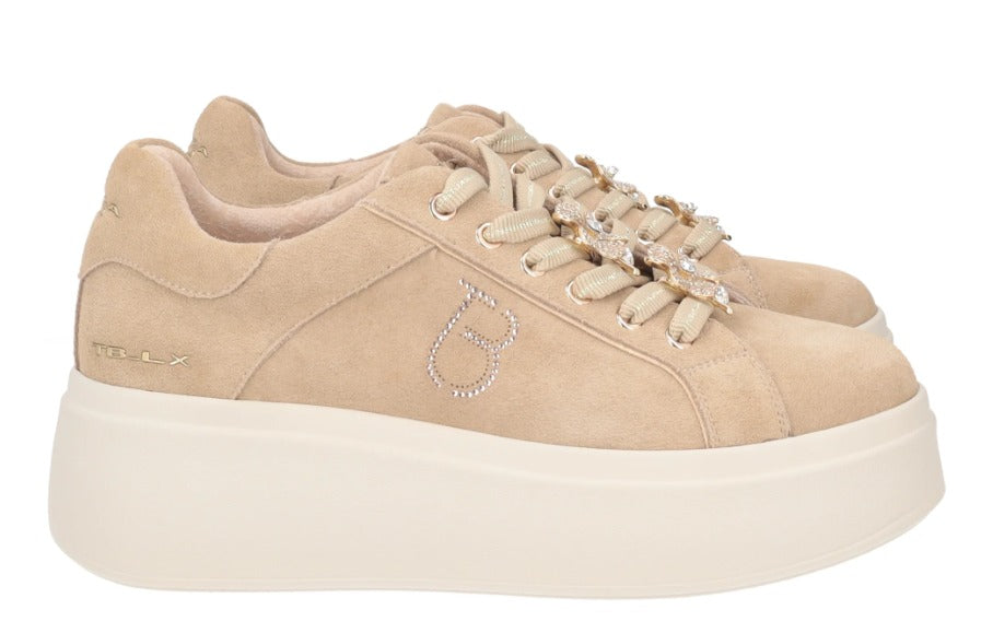 SNEAKER DAZZLING IN SUEDE TOSCA BLU