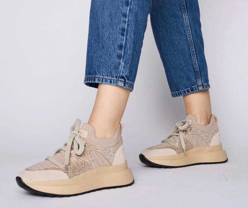 SNEAKER CHILL OUT CON MICROSTRASS TOSCA BLU